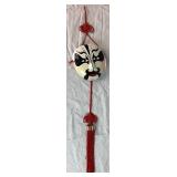 Assortment of Asian Décor - Knots, Fans, Faux Ivory Dragon Vases and Tapestry