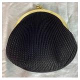 Vintage Zardozi Embroidered Velvet and Pleated Kiss Lock Evening Bags