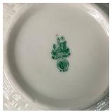 Belleek Classic Shamrock Teapot, Rose Bowl Vase and 6.5' Fruit Dessert Bowls