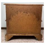Davis Cabinet Co. Walnut 5 Drawer Highboy Dresser with Coordinating 2 Drawer Nightstand