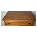 Davis Cabinet Co. Walnut 5 Drawer Highboy Dresser with Coordinating 2 Drawer Nightstand