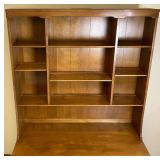 Ethan Allen Early American Solid Maple & Birch Shutter Door Buffet with Hutch