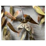 MCM Brutalist Copper and Brass Leaves Wall Sculpture