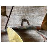 MCM Brutalist Copper and Brass Leaves Wall Sculpture