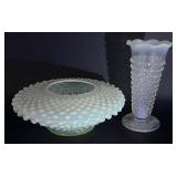 5 Piece Assortment of Vintage Opalescent Hobnail