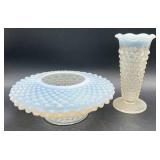 5 Piece Assortment of Vintage Opalescent Hobnail