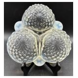 Variety of Vintage Opalescent Hobnail Serving Dishes