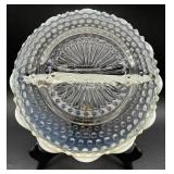 Variety of Vintage Opalescent Hobnail Serving Dishes