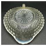 Collection of Vintage Opalescent Hobnail Trinket Boxes and Dishes