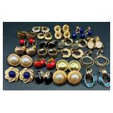 Vintage Gold Tone Clip and Twist-On Earrings