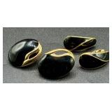 Vintage Gold Tone Clip and Twist-On Earrings