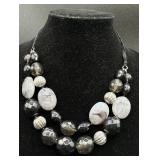 Assortment of Beaded Necklaces, Bracelets, Earrings and Brooch