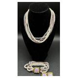Vintage Glam Necklaces, Pins, Earrings and Bracelet