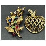 Vintage Glam Necklaces, Pins, Earrings and Bracelet