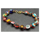 Vintage Cloisonne, Glass Beaded and Enamel Bracelets plus Two Jewelry Boxes