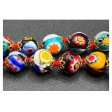 Vintage Cloisonne, Glass Beaded and Enamel Bracelets plus Two Jewelry Boxes