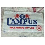 Vintage Campus Boy's Baseball Button Down Shirt - Size 12 Youth