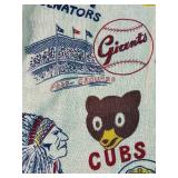 Vintage Campus Boy's Baseball Button Down Shirt - Size 12 Youth