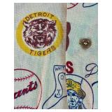 Vintage Campus Boy's Baseball Button Down Shirt - Size 12 Youth