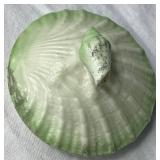 Green Neptune Belleek Porcelain Cabaret Tea Set 3rd Mark Black