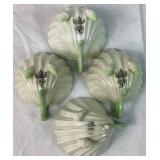 Green Neptune Belleek Porcelain Cabaret Tea Set 3rd Mark Black