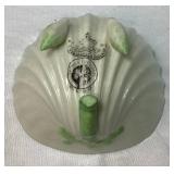 Green Neptune Belleek Porcelain Cabaret Tea Set 3rd Mark Black
