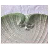 Green Neptune Belleek Porcelain Cabaret Tea Set 3rd Mark Black