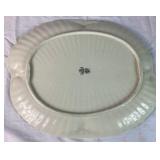 Green Neptune Belleek Porcelain Cabaret Tea Set 3rd Mark Black