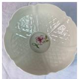 Vintage Belleek Country Trellis Pink Lily Collection - Blue 8th Mark and Black 10th Mark