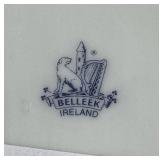 Vintage Belleek Country Trellis Pink Lily Collection - Blue 8th Mark and Black 10th Mark