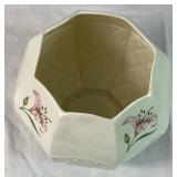 Vintage Belleek Country Trellis Pink Lily Collection - Blue 8th Mark and Black 10th Mark