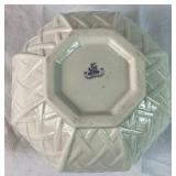 Vintage Belleek Country Trellis Pink Lily Collection - Blue 8th Mark and Black 10th Mark