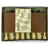 Vintage Game Bundle - Renaissance Chessman Chess Set, Monopoly and Deluxe Edition Scrabble
