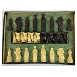 Vintage Game Bundle - Renaissance Chessman Chess Set, Monopoly and Deluxe Edition Scrabble