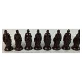 Vintage Game Bundle - Renaissance Chessman Chess Set, Monopoly and Deluxe Edition Scrabble