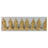 Vintage Game Bundle - Renaissance Chessman Chess Set, Monopoly and Deluxe Edition Scrabble