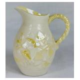 Black Mark Belleek Ribbon & Bow Open Sugar Dish, Limpet Creamers, Ivy Yellow Mini Pitcher and Scalloped Seashell Bowl