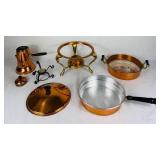 Vintage Copper Chafing Dish and Coppercraft Guild Serving Teapot
