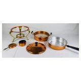 Vintage Copper Chafing Dish and Coppercraft Guild Serving Teapot