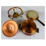 Vintage Copper Chafing Dish and Coppercraft Guild Serving Teapot