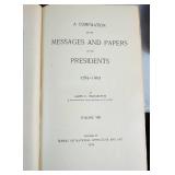 Messages and Papers of the Presidents Antique Books by James D. Richardson- 10 Volume Set 1897