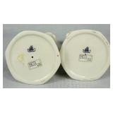 Belleek Ireland Country Trellis Pink Lily Candlestick Holders and Vases - Blue 8th Mark