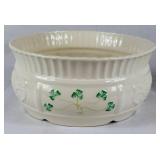 Belleek Glenveigh Mantel Clock 7th Mark and Belleek Nadine Fruit Bowl Black Millennium 2000