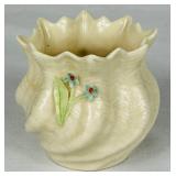 Vintage Irish Belleek Porcelain Bundle of Pink Candy Tray and Vases