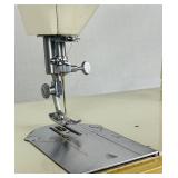 Vintage Singer Touch & Sew Special Zig-Zag Model 638, Singer Accessories Box plus Round Wood Barrel 3 Leg Vintage Sewing Box