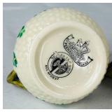 Vintage Belleek Porcelain Creamer Assortment - 5 Pieces - Black and Green Marks