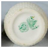 Vintage Belleek Porcelain Creamer Assortment - 5 Pieces - Black and Green Marks