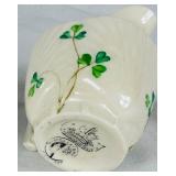 Vintage Belleek Porcelain Creamer Assortment - 5 Pieces - Black and Green Marks