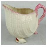 Belleek Irish Porcelain Pink Shell Neptune and Pink Lotus Collection