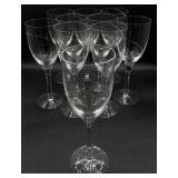 Kosta Boda Hand Blown Crystal 'Line' Wine Glasses - Set of 10